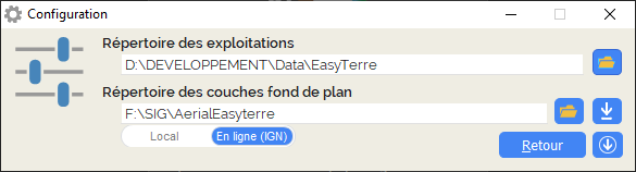 Configuration locale
