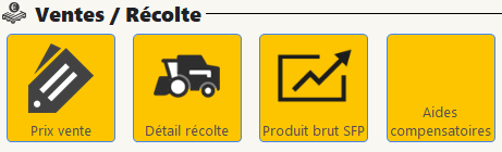 Ventes/Récoltes